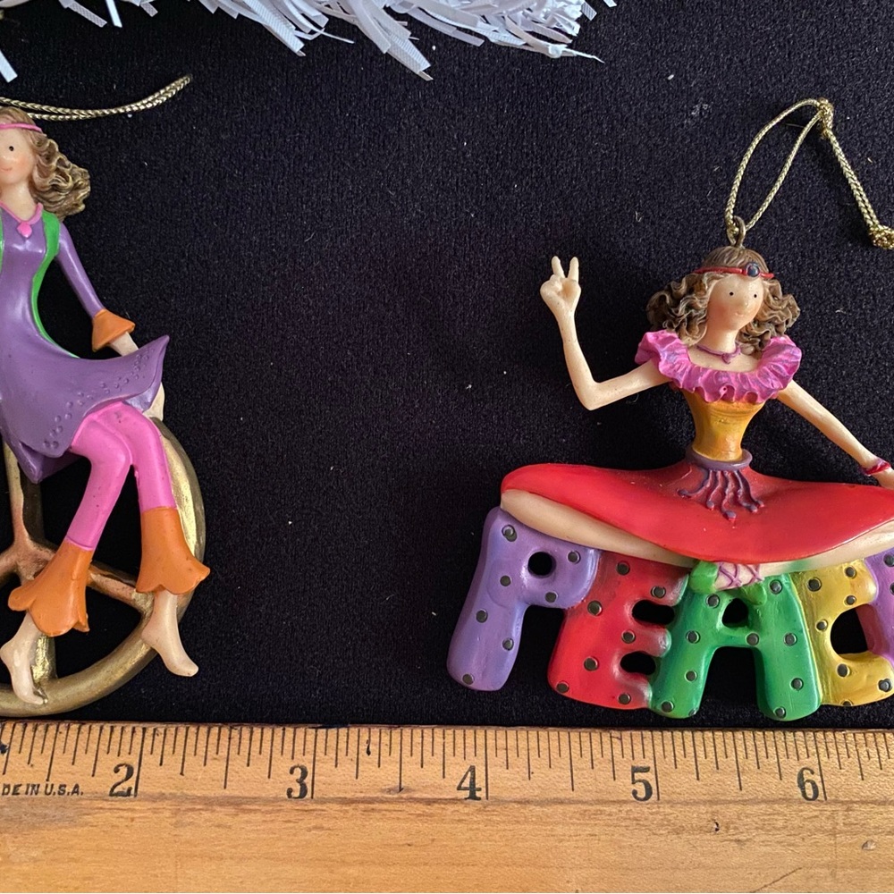 (2) Brand New, “PEACE” Kurt Adler Christmas Ornaments - Picture 3 of 3